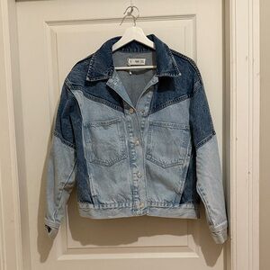 Mango two tone Denim Jacket